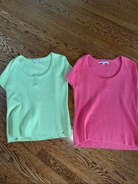 Tommy Hilfiger XL TOPS SET OF TWO line and coral